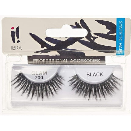 Ibra Glam 700 Black Artificial Eyelashes On Strip
