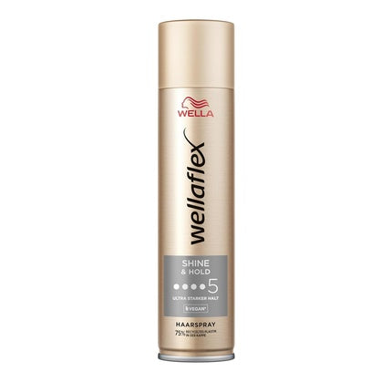 Wellaflex Shine & Hold Hairspray for Women - Up to 48 Hours Ultra Strong Hold