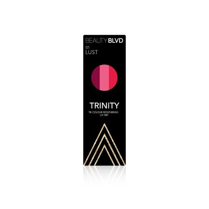 BEAUTYBLVD Trinity Tri Color Lip Tint Hydrating Lip Tint Cruelty Free Lust