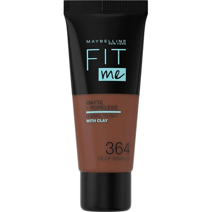 Maybelline Fit Me Foundation Matte & Poreless Full Coverage Blendable for Normal to Oily Skin 30ml 364 Deep Bronze