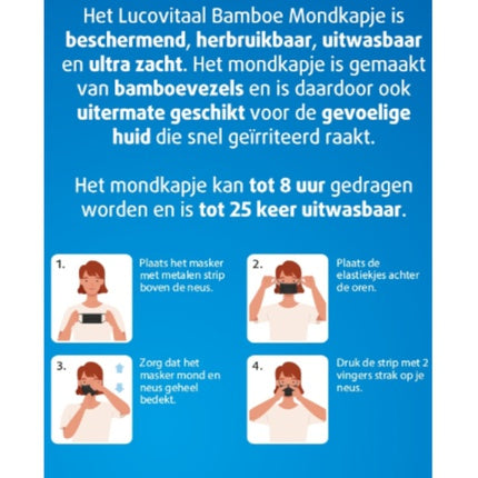 Lucovitaal Bamboo Facemask Green