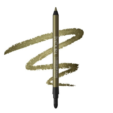 IsaDora Perfect Contour Kajal Black Eyeliner Pencil for Smokey Eyes - Highly Pigmented and Hypoallergenic - Easy Application