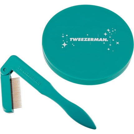 Tweezerman Majestic Turquoise iLashcomb and Mirror Set