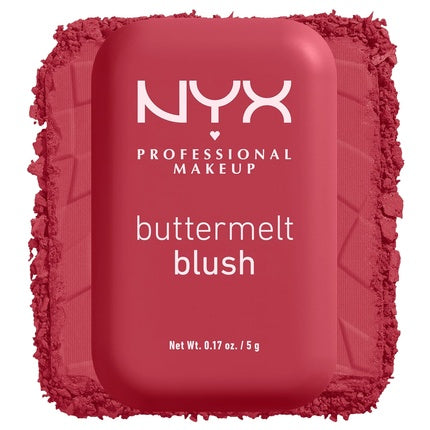NYX PROFESSIONAL MAKEUP Buttermelt Powder Blush Fade and Transfer-Resistant Blush Vegan Formula Back And Butta 10 0.17 Ounce