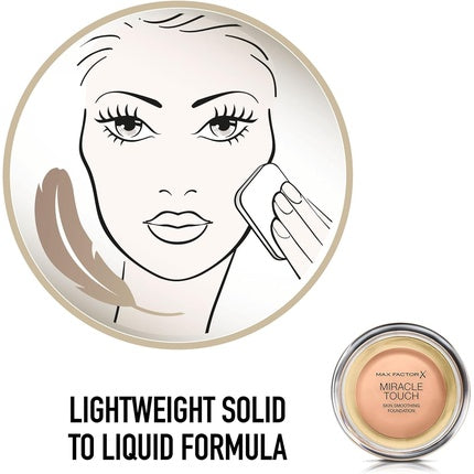 Max Factor Miracle Touch Foundation with SPF 30 and Hyaluronic Acid 60 Sand