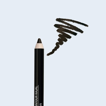 IsaDora Perfect Contour Kajal Brown Eyeliner Pencil Soft Intense Hypoallergenic Long Lasting Eye Liner 61 Dark Brown