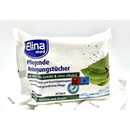Elina Aloe Vera Makeup Remover Facial Cleansing Wipes 20 Wipes