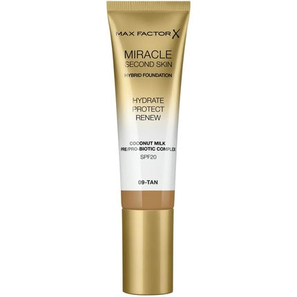 Max Factor Miracle Second Skin Hydrating Foundation 30ml Tan Beige