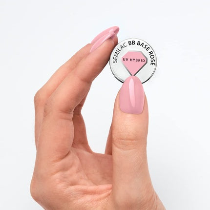 Semilac BB Rose Pink Base Coat for Gel Nail Polish 7ml