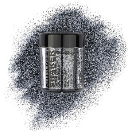 Stargazer Steel Gray Glitter Shaker for Eyes, Lips, Face, Body, Hair and Nails