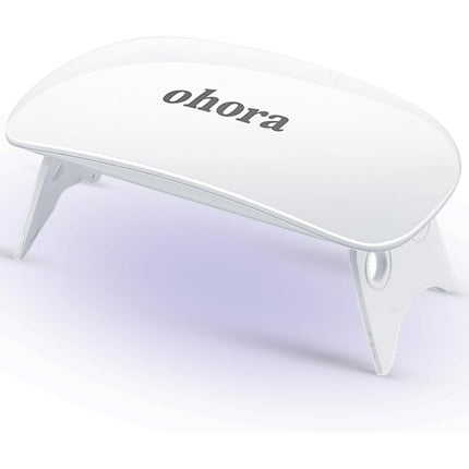 Gel Nail UV Light LED Lamp by Ohora 6W Max 2 Timers Portable Lamp for Curing Gel Nail Art Polish Stickers and Strips Pro Gel Lamp