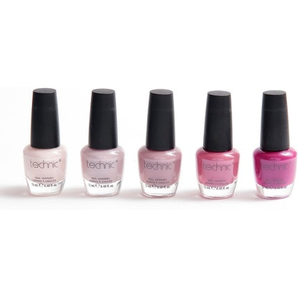 Technic 5 Piece Matte Nail Polish Set Nudes & Pinks Vegan and Cruelty Free Makeup