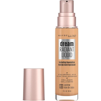 Maybelline Dream Radiant Liquid Medium Coverage Hydrating Makeup Cashew 1 Fl Oz