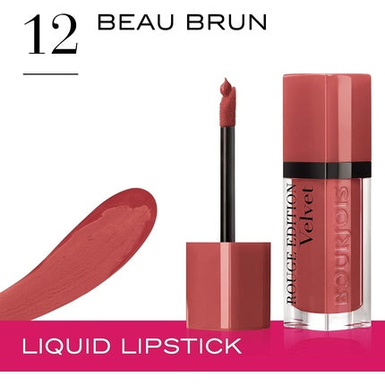 Bourjois Rouge Edition Velvet Liquid Lipstick 12 Beau Brun Nudes 6.7ml