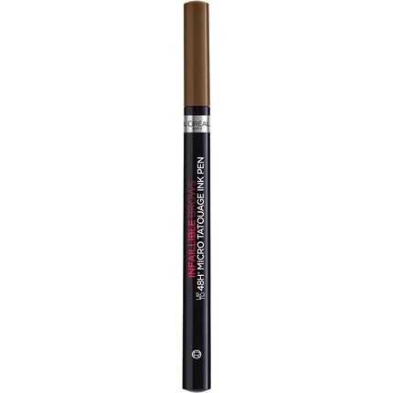 L'Oreal Paris Unbelieva Brow Micro Tattoo 105 Brunette Smudge-Proof Felt Tip