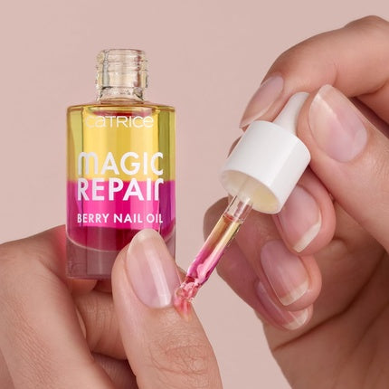 Catrice Magic Repair Berry Nail Oil Multicolor Nourishing Repairing Translucent Acetone-Free Vegan Paraben-Free 8ml