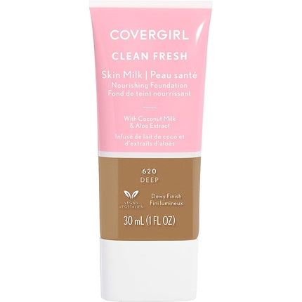 COVERGIRL Clean Fresh Skin Milk Foundation Deep 620 1 fl oz (30 ml)