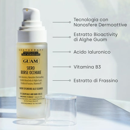Guam Seatherapy Dark Circles Serum Gel Eye Contour with Hyaluronic Acid