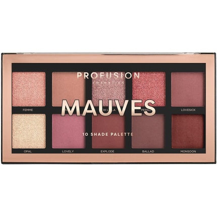 Profusion Cosmetics Mauves 10 Shade Eyeshadow Palette