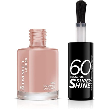 Rimmel 60 Seconds Super Shine Nail Polish 8ml Caramel Cupcake