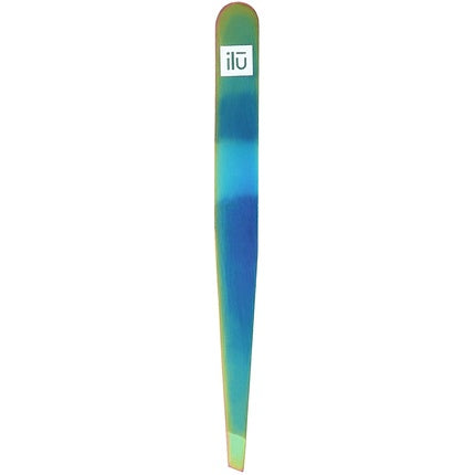 T4B ILU Precision Tip Eyebrow Tweezers for Facial Hair Removal Rainbow
