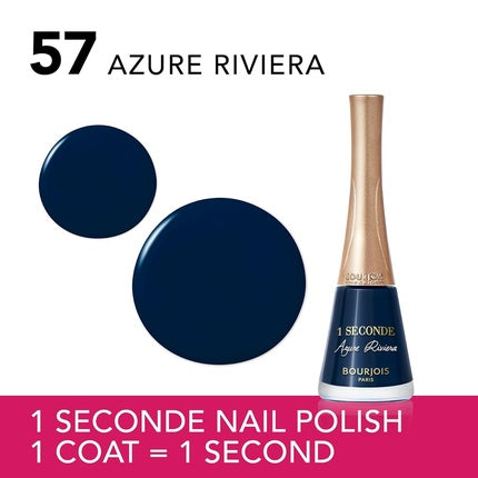 Bourjois French Riviera Collection 1 Second Nail Polish 57 Azure Riviera 9ml
