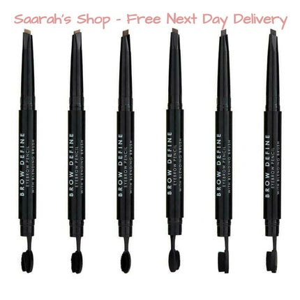 MUA Makeup Brow Define Eyebrow Pencil with Blending Brush Twist Up Angled Vegan