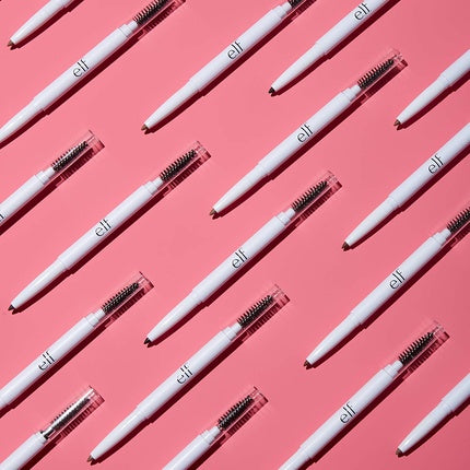 e.l.f. Instant Lift Brow Pencil Double-Sided Precision Liner and Spoolie for Defined Brows Deep Brown