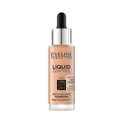 Eveline Liquid Control Hd Foundation With Dropper 055 Honey 32ml