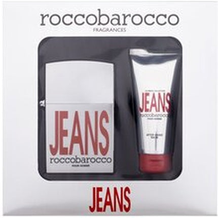 Roccobarocco Jeans Gift Set Edt 75 Ml And Aftershave Balm 100 Ml