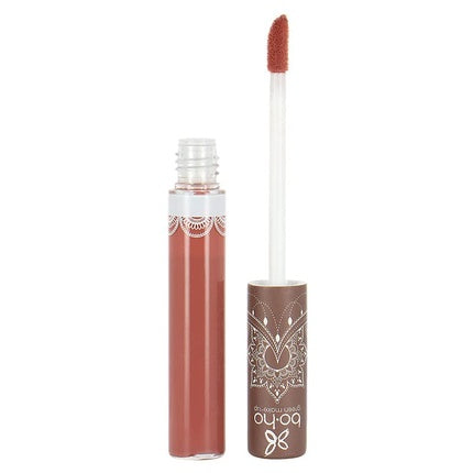 Boho Green Make-Up Liquid Matte Organic Lipstick 6ml Vegan Lip Gloss 101 Morning Rose