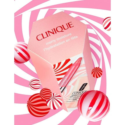 Clinique Merry Moisture Surge 100H and Chubby Stick Moisturizing Lip Color Balm Super Strawberry Set 30ml and 1.2g