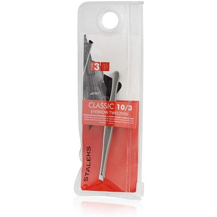 P-02 Eyebrow Tweezers with PVC Protective Case Total Length 9cm