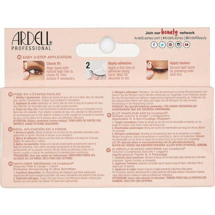 ARDELL Naked Lashes Real Hair False Eyelashes 425 - Natural Vegan Reusable Fake Lashes for Gluing - 1 Pair