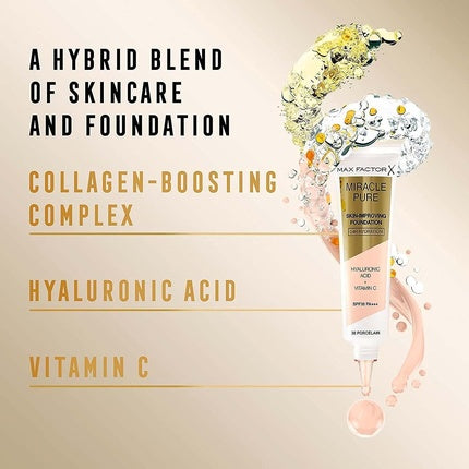 Max Factor Miracle Pure Skin Improving Foundation Spf30 Pa+++ 55 Beige - 30ml