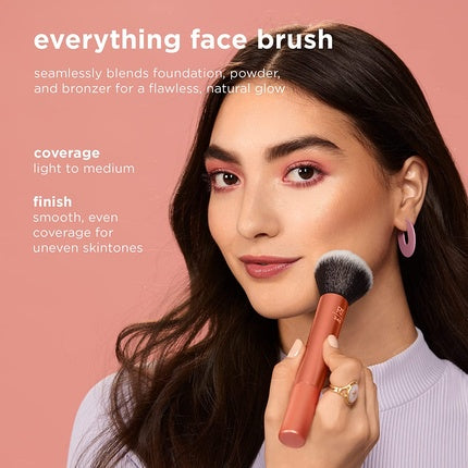 Real Techniques Everything Face Makeup Brush for Flawless Finish Streak Free