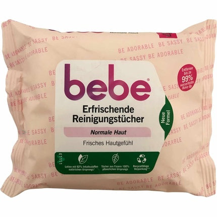 Bebe Refreshing Cleansing Wipes for Normal Skin 75 Wipes