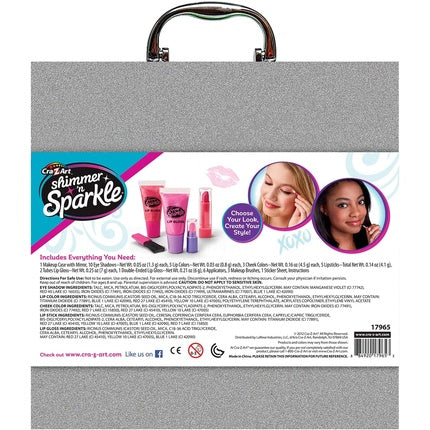 Shimmer 'N Sparkle Glitter Makeover Studio Beauty Kit All-In-One Beauty For