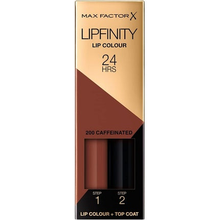 Max Factor Lipfinity Lip Color 2-Step Lipstick - 200 Caffeinated 4ml