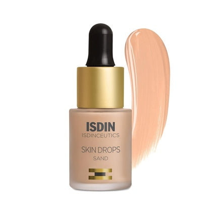 ISDIN Skin Drops Lightweight and High Coverage Foundation Sand Shade for Fair to Light Skin Tone