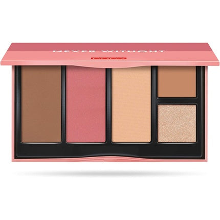PUPA Never Without All In One Face Palette No. 003 Dark Skin 17.5g