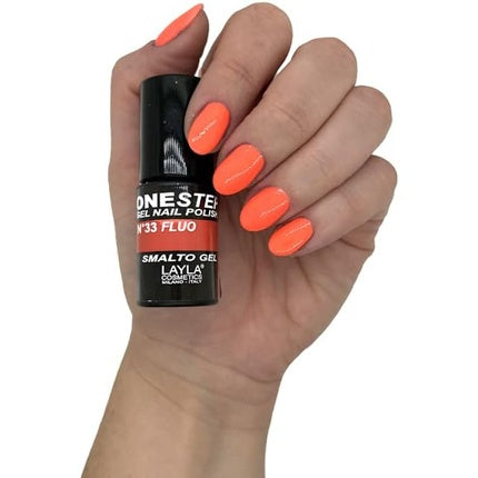 LAYLA COSMETICS One Step Gel Nail Polish Sunset Fluo Number 33