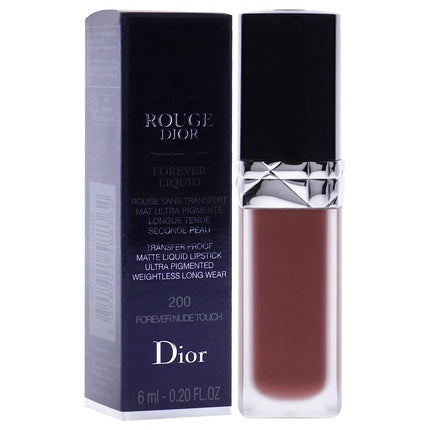 Ladies Rouge Dior Forever Matte Liquid Lipstick 0.2oz No. 200 Forevernude Touch Makeup