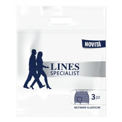 LINES SPECIALIST Elastic Underwear Size S - Pack of 3