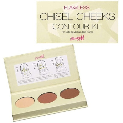 Barry M Cosmetics Chisel Cheeks Contour Kit Light