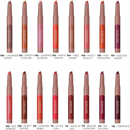 L'Oreal Paris Infallible Very Matte Lip Crayon Lipstick Smudge Proof Nude 116 Cherryfic 1.3g