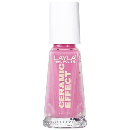 Layla Cosmetics 1243R23-021 Ceramic Effect Nail Polish Sensual Pink 0.01L