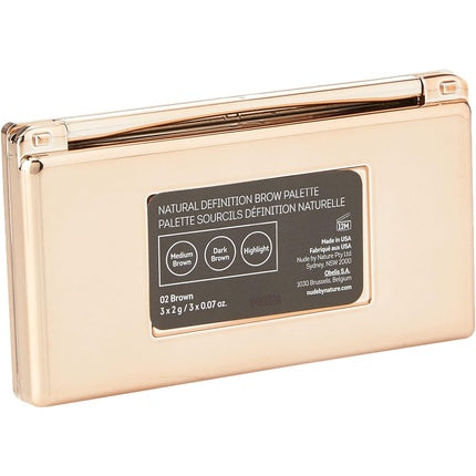Nude by Nature Natural Definition Brow Palette 02 Brown