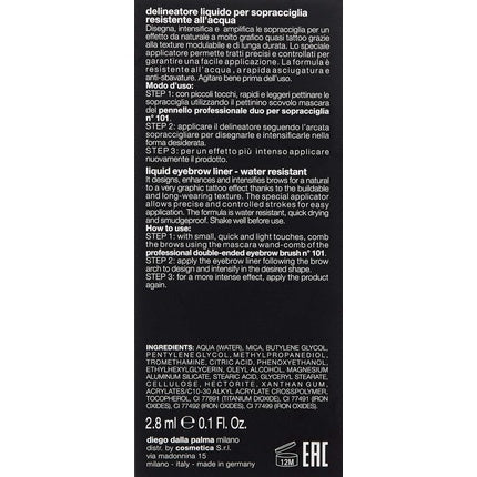 Diego Dalla Palma Eye Brow Liner Water Resistant 0.1 Fl Oz 43