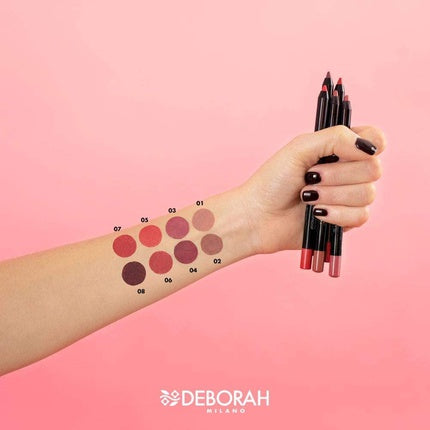 Deborah 2-in-1 Gel Contour & Color Lipliner Waterproof No.04